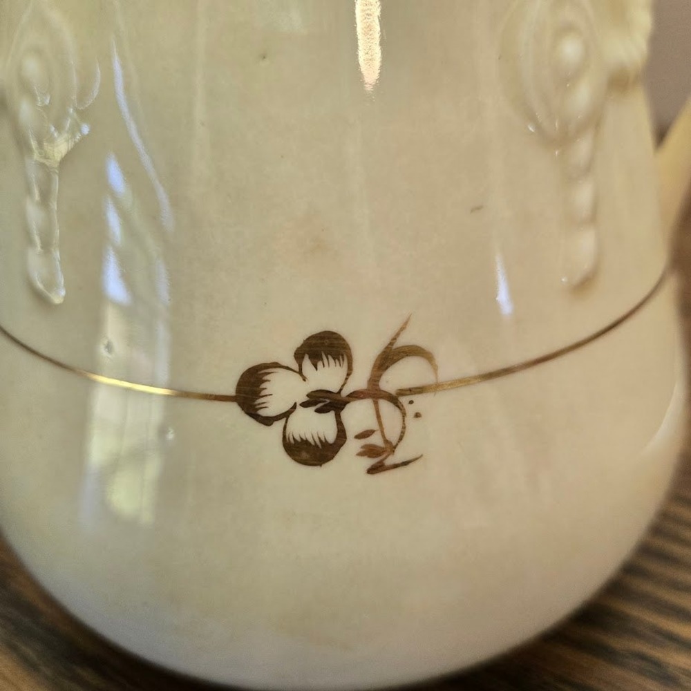 Late 1800 Sampson Bridgwood & Son Large 2-Handled Sugar Bowl SEE DESC - Picture 7 of 15